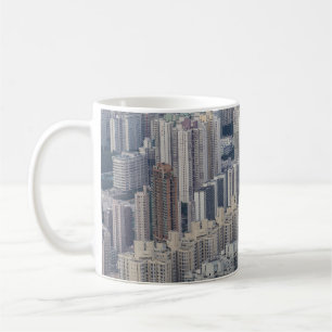Caneca De Café Padrão de Construção do Apartamento de Hong Kong