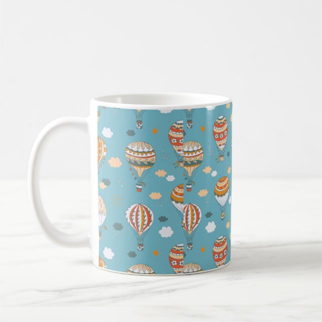 Caneca De Café Padrão de cor dos balões (Esquerda)