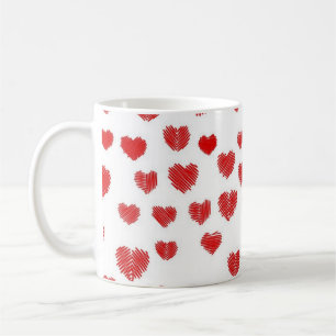 Caneca De Café Padrão de coração