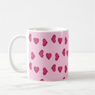 Caneca De Café Padrão de cristal rosa