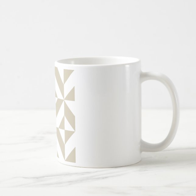 Caneca De Café Padrão de Cubo Clay Geométrico Deco (Direita)