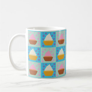 Caneca De Café Padrão de Cupcake