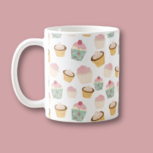 Caneca De Café Padrão de Cupcake