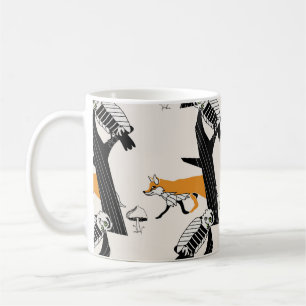 Caneca De Café Padrão de descontinuidade desenhado à mão com rapo
