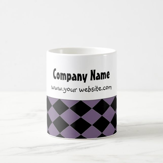 Caneca De Café Padrão de Diamante em Negrito (Centro)