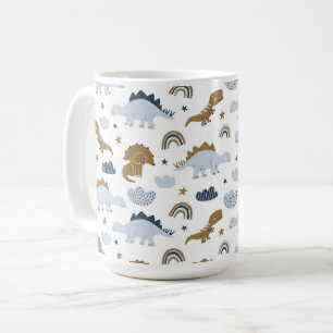 Caneca De Café Padrão de Dinossauro Cotovelo