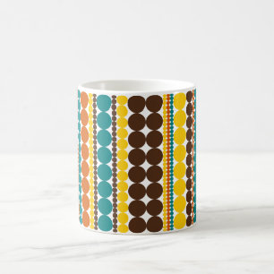 Caneca De Café Padrão de distribuição vertical dos pontos retrorr