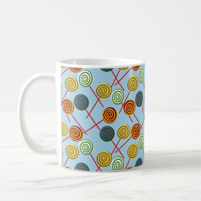 Caneca De Café Padrão de doces | Padrão do lombo | pirulito 5 (Esquerda)