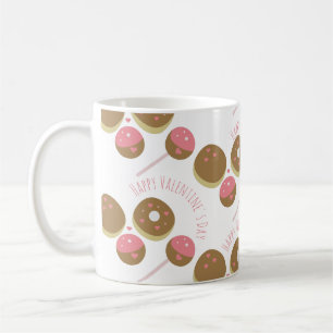Caneca De Café Padrão de Donuts e Cake Pop de Doces do Dia dos Na