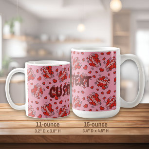 Caneca De Café Padrão de Efeito de Som de Beijo