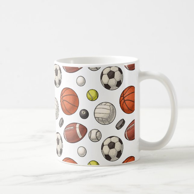 Caneca De Café Padrão de equipamento desportivo (Direita)