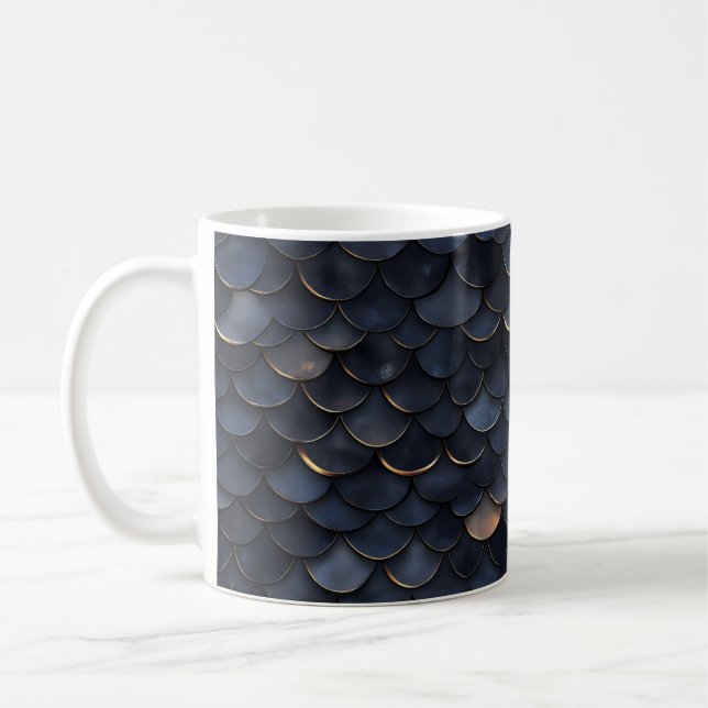 Caneca De Café Padrão de escala de cores escuras (Esquerda)