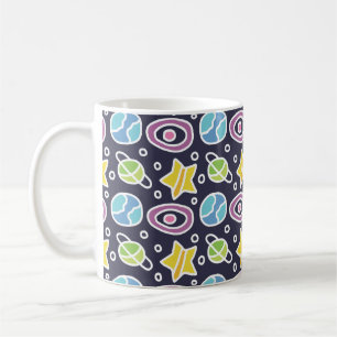 Caneca De Café Padrão de Espaço de Corte