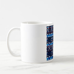 Caneca De Café Padrão de Esqui de Natal Feio de Férias