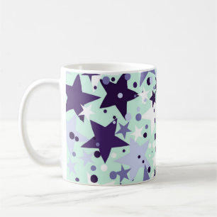 Caneca De Café Padrão de estrelas