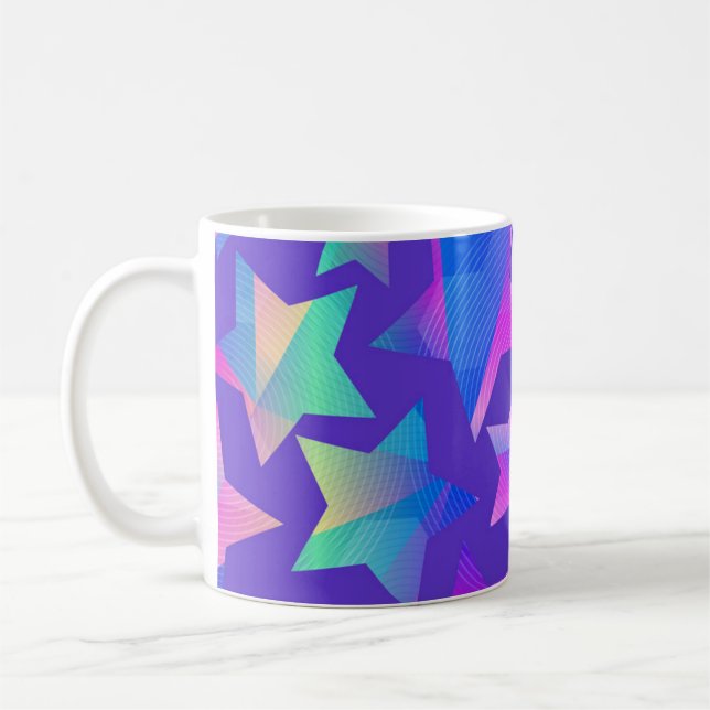 Caneca De Café Padrão de estrelas (Esquerda)