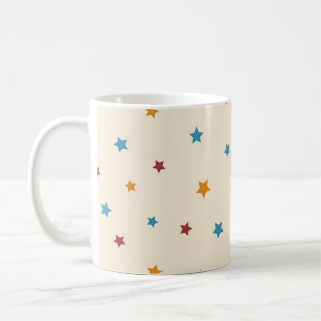 Caneca De Café Padrão de estrelas (Esquerda)