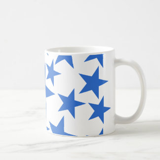 Caneca De Café Padrão de estrelas azuis