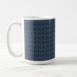 Caneca De Café Padrão de Estrelas e Lua