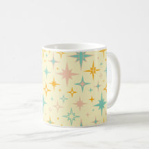 Padrão de estrelas retrô coloridas