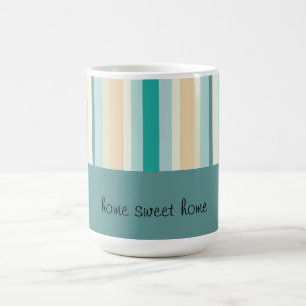 Caneca De Café Padrão de faixas de praia