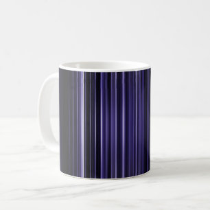 Caneca De Café Padrão de faixas desfocadas roxas