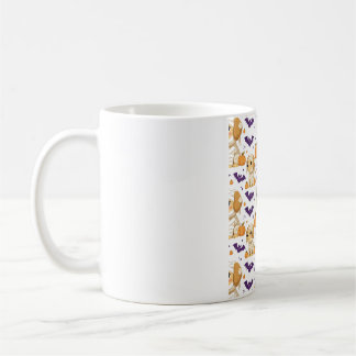 Caneca De Café Padrão de Fantasia de Cachorro de Halloween de Mam
