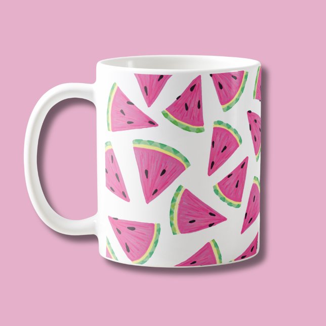 Caneca De Café Padrão de Fatia de Melancia (Watermelon pattern mug)
