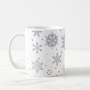 Caneca De Café Padrão de floco de neve
