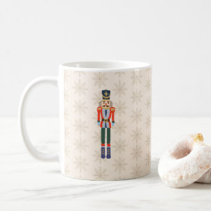 Caneca De Café Padrão de floco de neve do Quebra-Nozes Férias