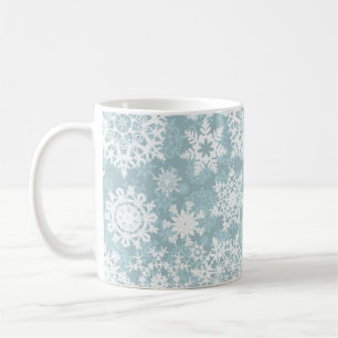 Caneca De Café Padrão de flocos de neve