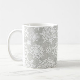 Caneca De Café Padrão de flocos de neve