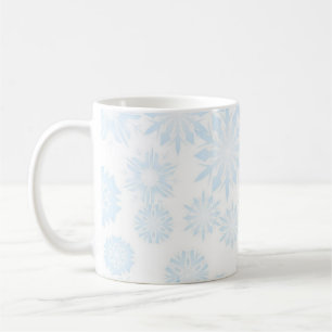 Caneca De Café Padrão de flocos de neve