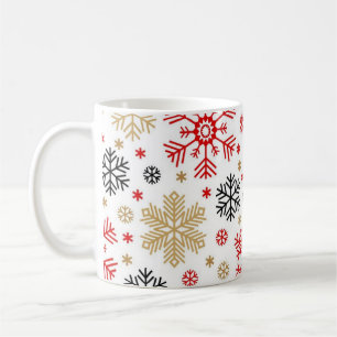 Caneca De Café Padrão de flocos de neve