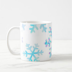Caneca De Café Padrão de flocos de neve
