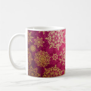 Caneca De Café Padrão de flocos de neve