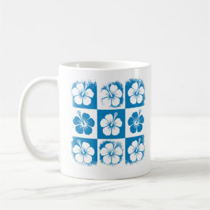 Caneca De Café Padrão de Flor de Hibisco