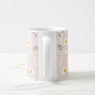 Caneca De Café Padrão de flor de margarida