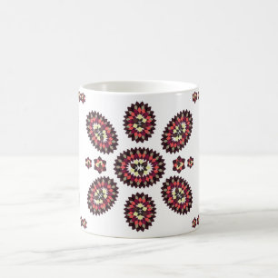 Caneca De Café Padrão de Flor Mandala