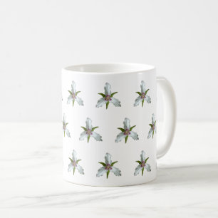 Caneca De Café Padrão de flor selvagem de Primavera de trilium pi