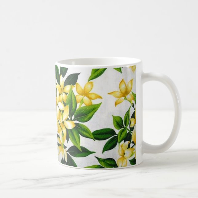 Caneca De Café padrão de flores (Direita)