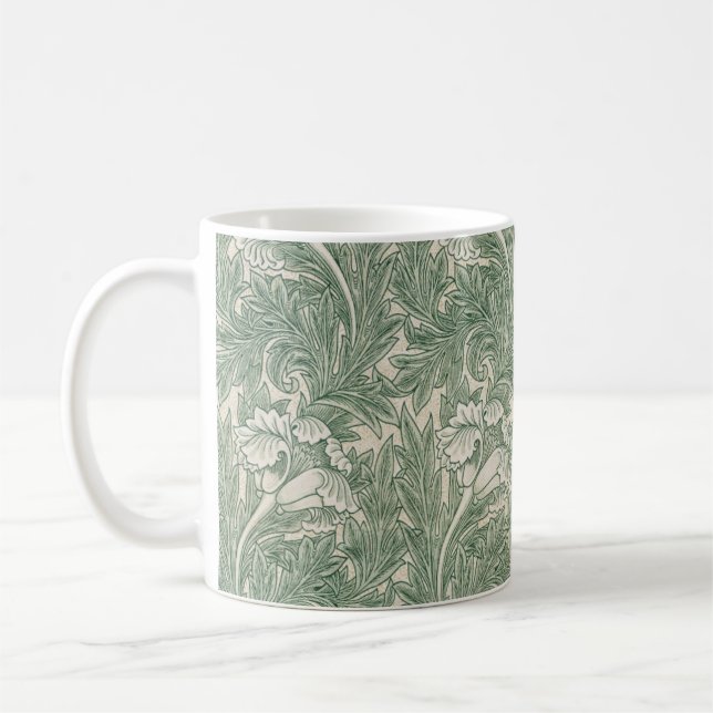 Caneca De Café Padrão de flores da vindima (Esquerda)