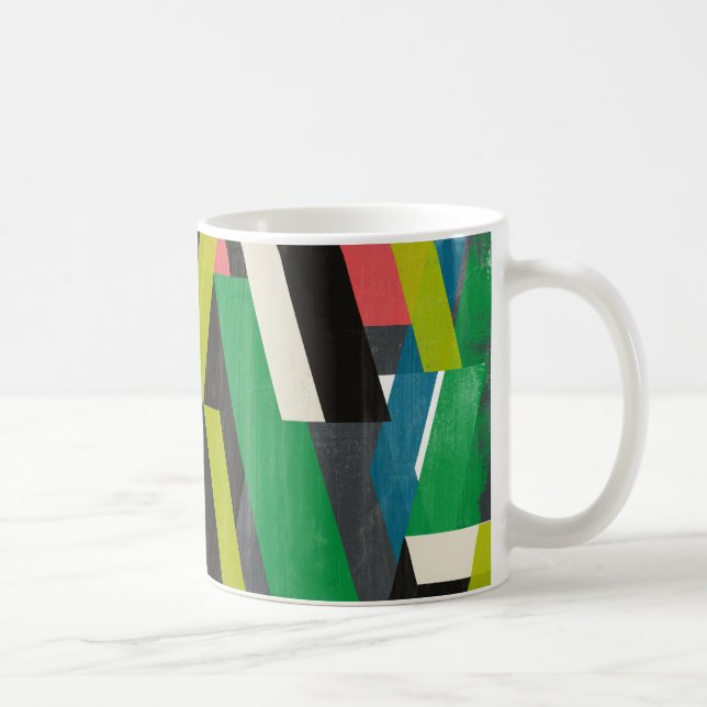 Caneca De Café Padrão de Fluxo de Slipstream Diagonal (Direita)