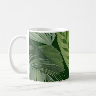Caneca De Café Padrão de folhas