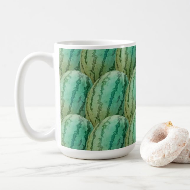 Caneca De Café Padrão de Fruta de melancia (Com Donut)