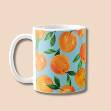 Padrão de frutas cítricas de verão laranja
