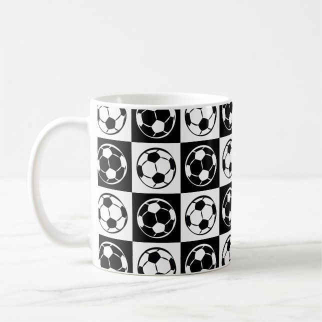 Caneca De Café Padrão de futebol/bola de futebol (Esquerda)