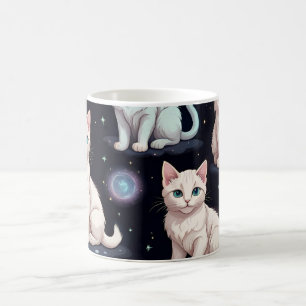 Caneca De Café Padrão de Gatos Frescos