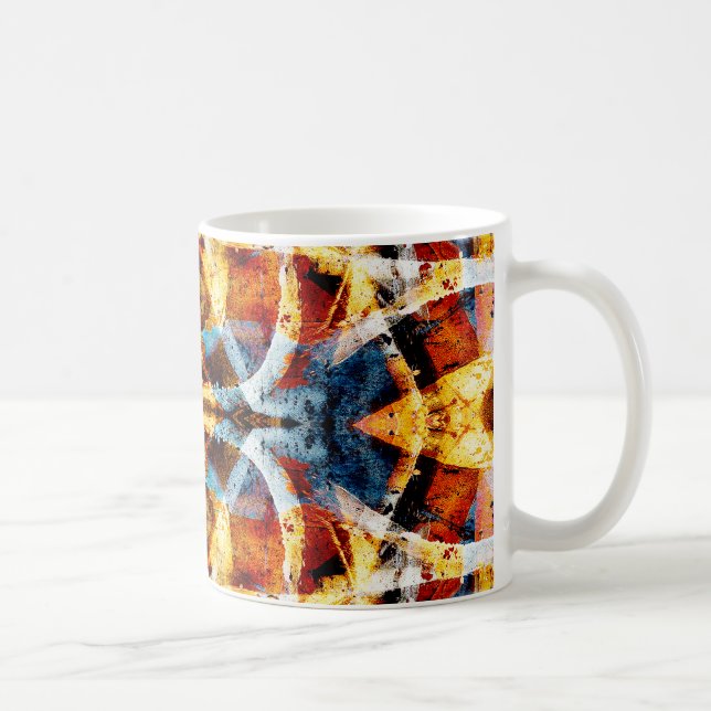 Caneca De Café padrão de grafite de remoção de abstrato (Direita)