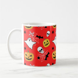 Caneca De Café Padrão de Halloween
